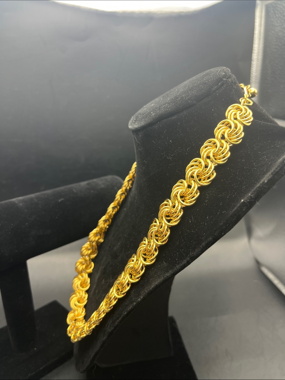 Classic Gold-Tone Rope Link Necklace and Bracelet Set - Picture 5 of 5